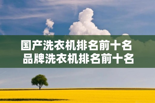 国产洗衣机排名前十名 品牌洗衣机排名前十名 国产洗衣机排名前十名 品牌洗衣机排名前十名