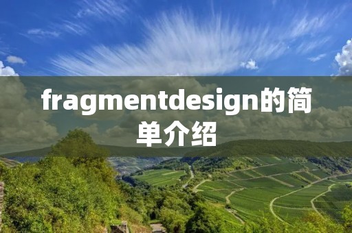 fragmentdesign的简单介绍