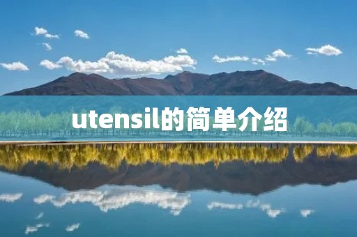 utensil的简单介绍