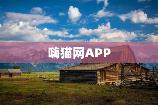 嗨猫网APP：与可爱的猫咪共度时光