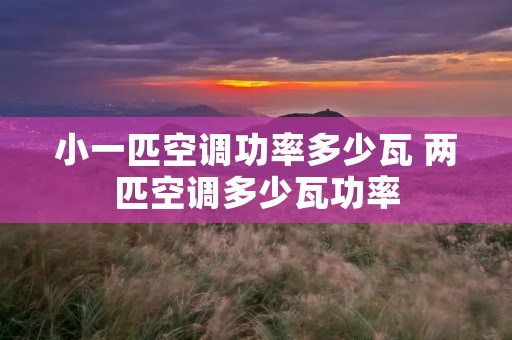 小一匹空调功率多少瓦 两匹空调多少瓦功率