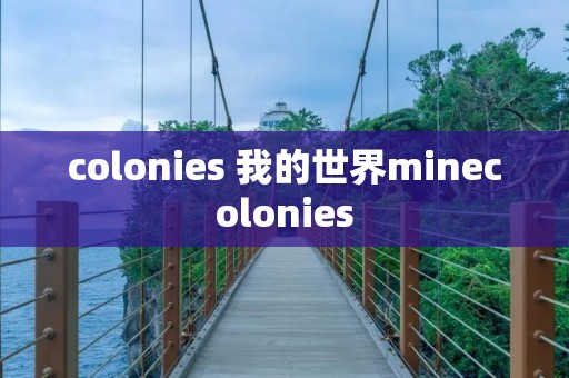 colonies 我的世界minecolonies