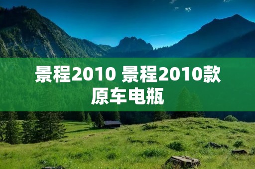景程2010 景程2010款原车电瓶