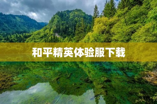和平精英体验服下载：尽情享受新版本
