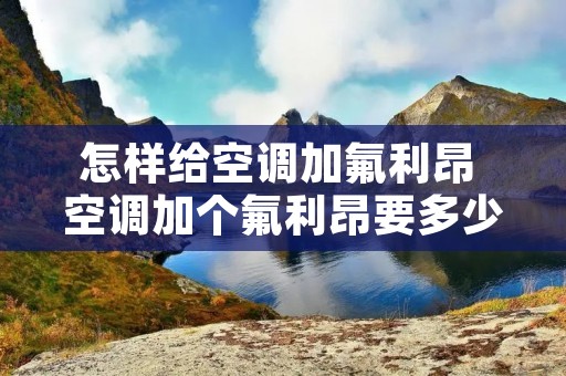 怎样给空调加氟利昂 空调加个氟利昂要多少钱