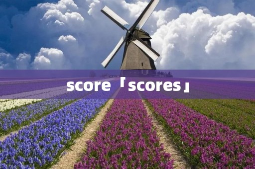 score「scores」