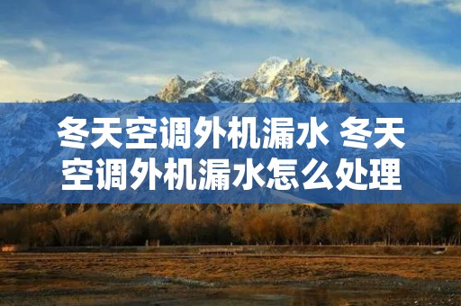 冬天空调外机漏水 冬天空调外机漏水怎么处理
