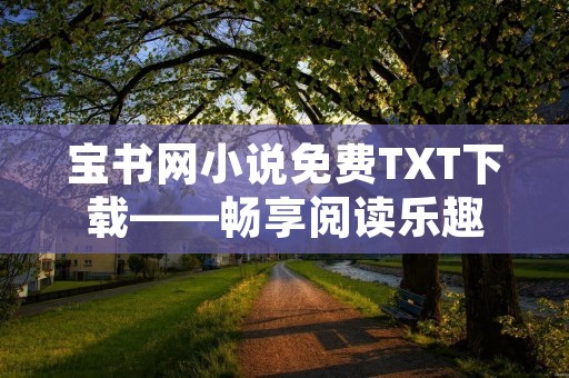 宝书网小说免费TXT下载——畅享阅读乐趣