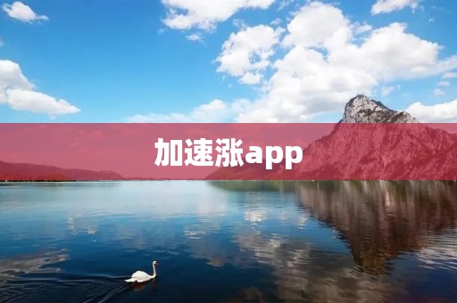 加速涨app：助力您快速提升个人能力和职业发展的利器