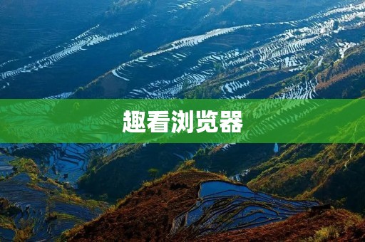 趣看浏览器：打开新世界的大门