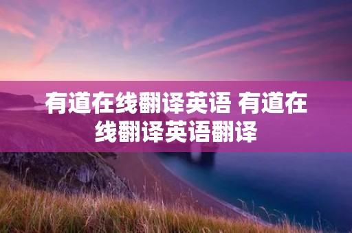 有道在线翻译英语 有道在线翻译英语翻译