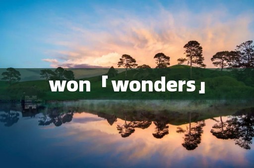 won「wonders」