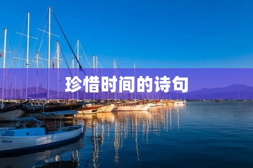 珍惜时间的诗句：用诗歌唤醒我们珍惜时间的意识