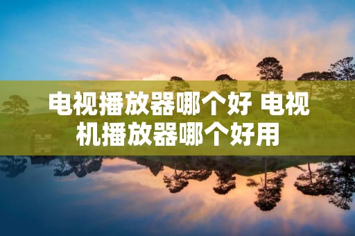 电视播放器哪个好 电视机播放器哪个好用 电视播放器哪个好 电视机播放器哪个好用