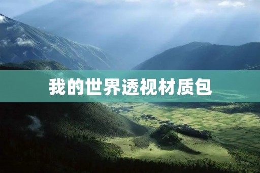 我的世界透视材质包:让你的世界观更加清晰 我的世界透视材质包:让你的世界观更加清晰