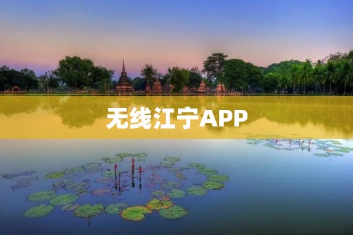 无线江宁APP:畅享便捷生活服务的智能利器 无线江宁APP:畅享便捷生活服务的智能利器