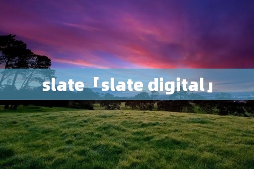 slate「slate digital」
