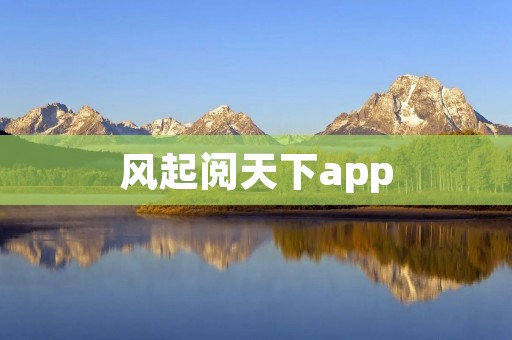 风起阅天下app：开启阅读新时代