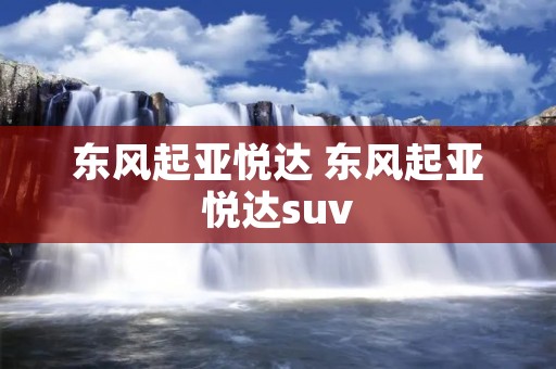 东风起亚悦达 东风起亚悦达suv