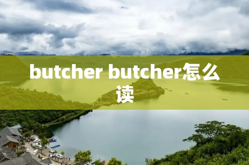 butcher butcher怎么读