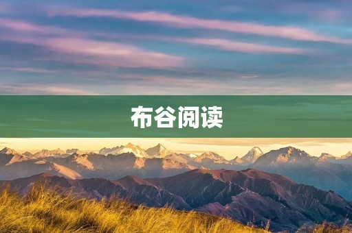 布谷阅读：让阅读成为生活的乐趣