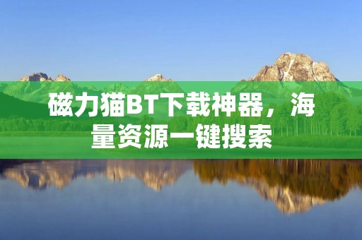 磁力猫BT下载神器，海量资源一键搜索