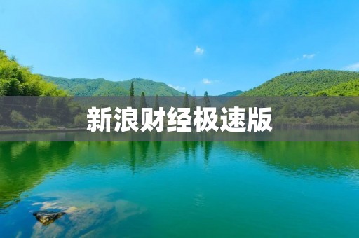 新浪财经极速版:实时金融资讯,满足快速决策需求 新浪财经极速版:实时金融资讯,满足快速决策需求