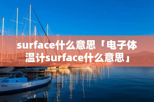 surface什么意思「电子体温计surface什么意思」
