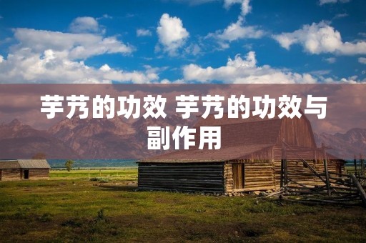 芋艿的功效 芋艿的功效与副作用