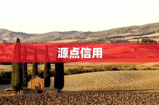 源点信用：构建信用生态，共享信用价值