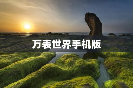 万表世界手机版:掌上时间的奇迹 万表世界手机版:掌上时间的奇迹