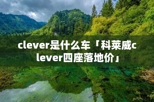 clever是什么车「科莱威clever四座落地价」 clever是什么车「科莱威clever四座落地价」