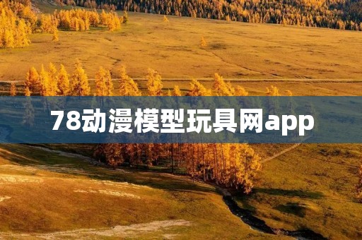 78动漫模型玩具网app：打开动漫世界的大门
