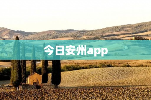 今日安州app：连接你与安州的便捷通道