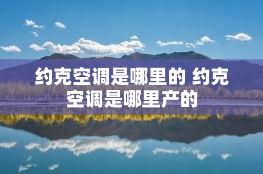 约克空调是哪里的 约克空调是哪里产的 约克空调是哪里的 约克空调是哪里产的