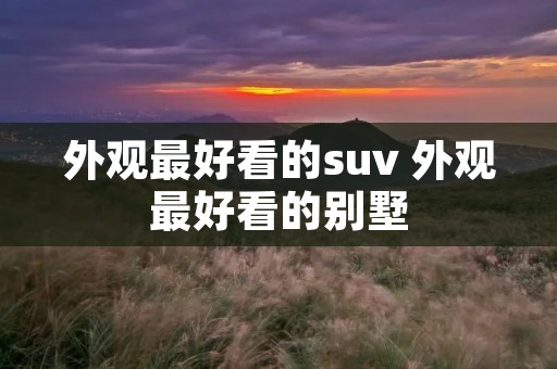 外观最好看的suv 外观最好看的别墅 外观最好看的suv 外观最好看的别墅