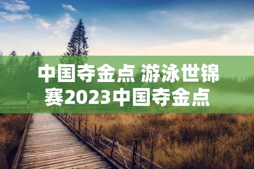 中国夺金点 游泳世锦赛2023中国夺金点 中国夺金点 游泳世锦赛2023中国夺金点
