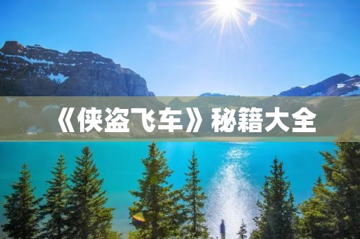 《侠盗飞车》秘籍大全:召唤飞机全攻略