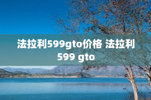 法拉利599gto价格 法拉利599 gto 法拉利599gto价格 法拉利599 gto