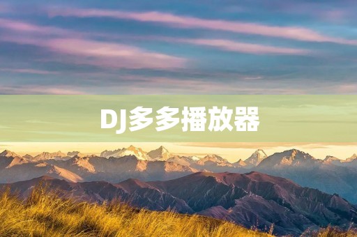 DJ多多播放器:让音乐更多姿多彩 DJ多多播放器:让音乐更多姿多彩