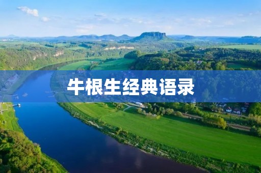 牛根生经典语录:探索人生哲学的智慧