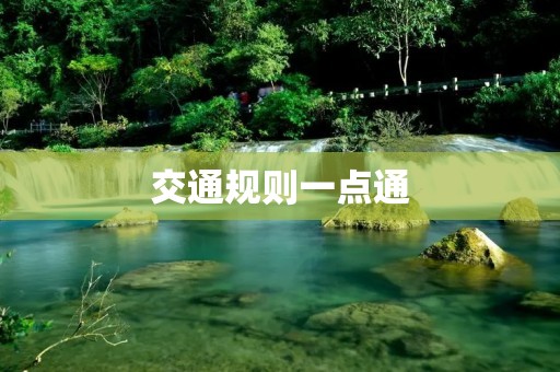 交通规则一点通:全面了解交通法规,安全出行从我做起 交通规则一点通:全面了解交通法规,安全出行从我做起