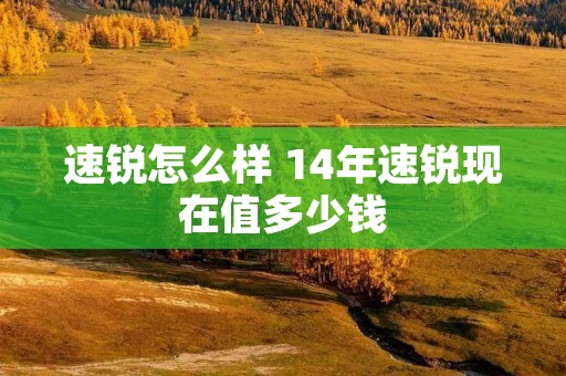 速锐怎么样 14年速锐现在值多少钱