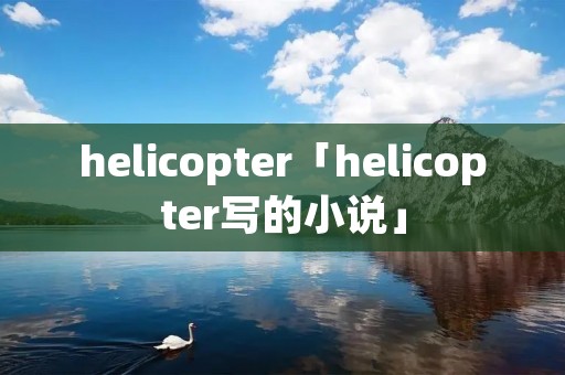 helicopter「helicopter写的小说」 helicopter「helicopter写的小说」