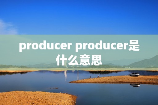 producer producer是什么意思