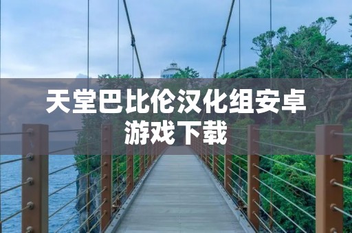 天堂巴比伦汉化组安卓游戏下载:让你畅享史诗级冒险之旅