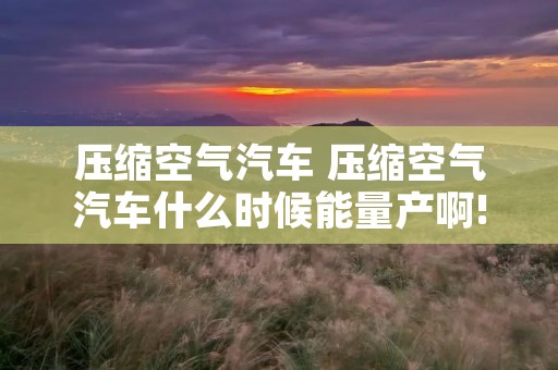 压缩空气汽车 压缩空气汽车什么时候能量产啊! 压缩空气汽车 压缩空气汽车什么时候能量产啊!