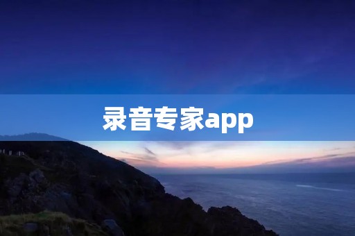 录音专家app：打破录音限制，实现高质量录音