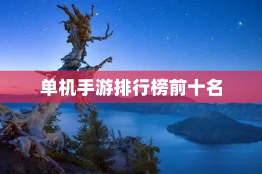 单机手游排行榜前十名:掌上热血,畅玩无限! 单机手游排行榜前十名:掌上热血,畅玩无限!