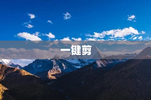 一键剪:告别繁琐,轻松剪发的新选择 一键剪:告别繁琐,轻松剪发的新选择